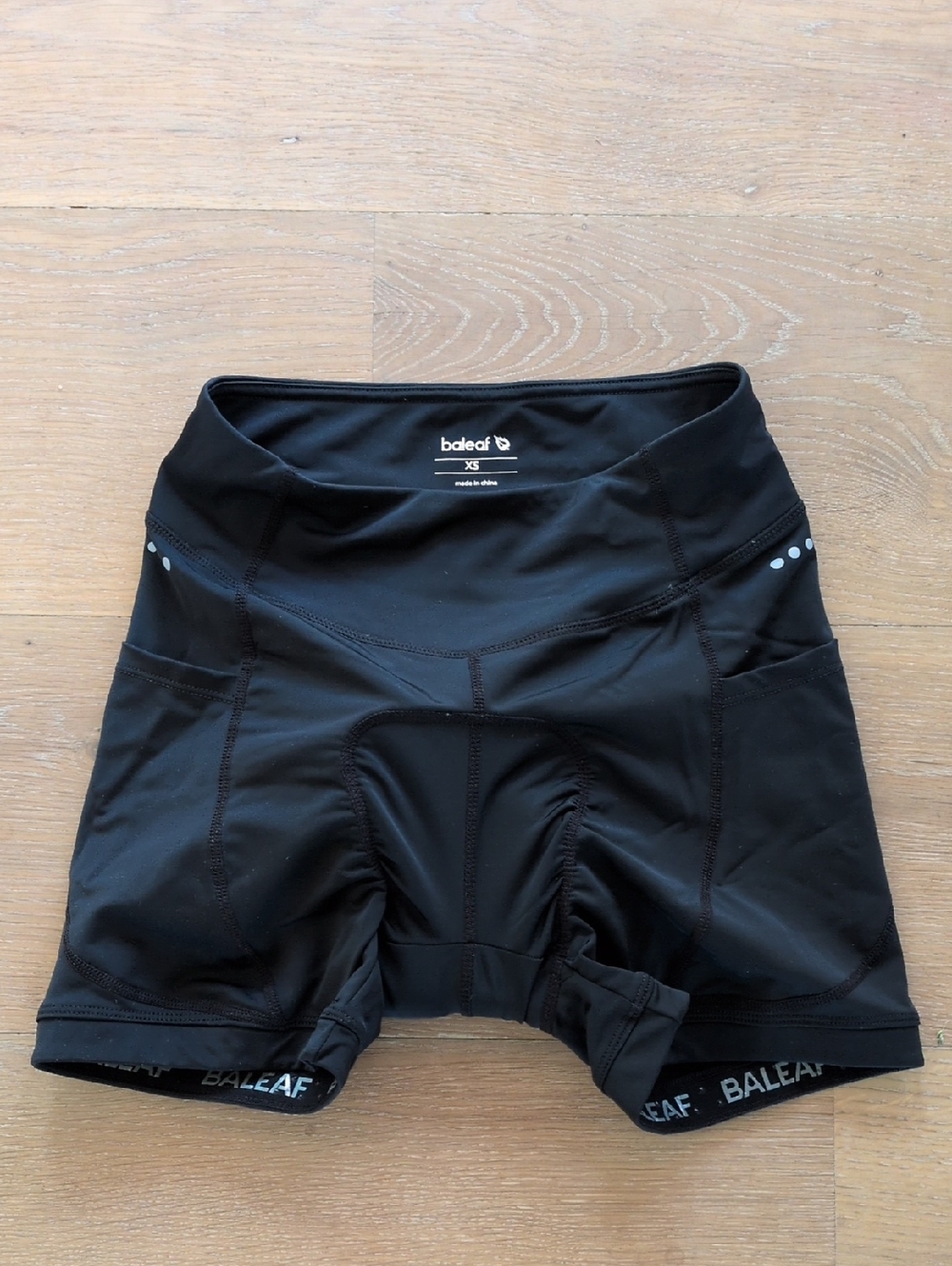 Baleaf Black Women's Padded Bike Shorts With Size Pockets Size XS